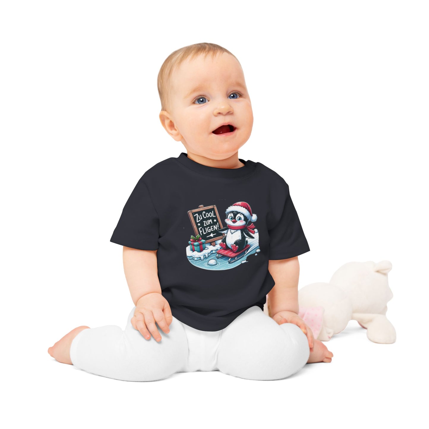 Baby und Kleinkind T-Shirt "Zu cool zum Fliegen"