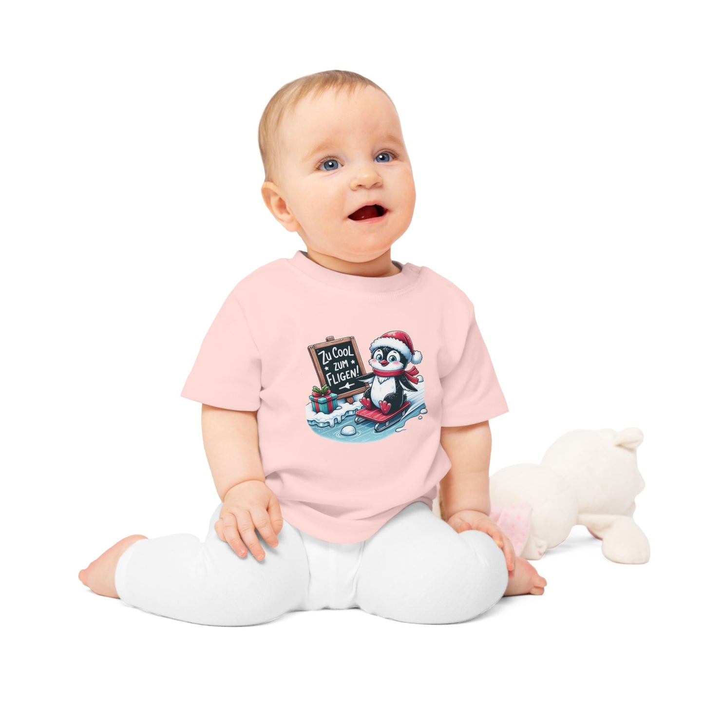 Baby und Kleinkind T-Shirt "Zu cool zum Fliegen"