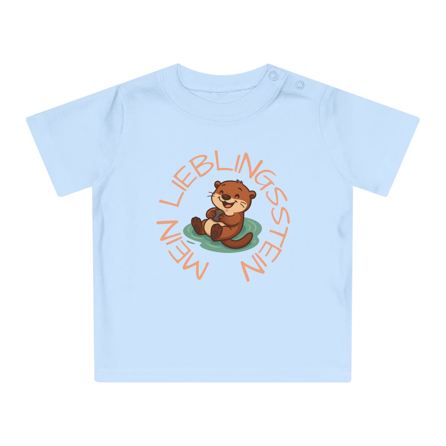 Baby Kleinkind T-Shirt "Otter mit Lieblingsstein"