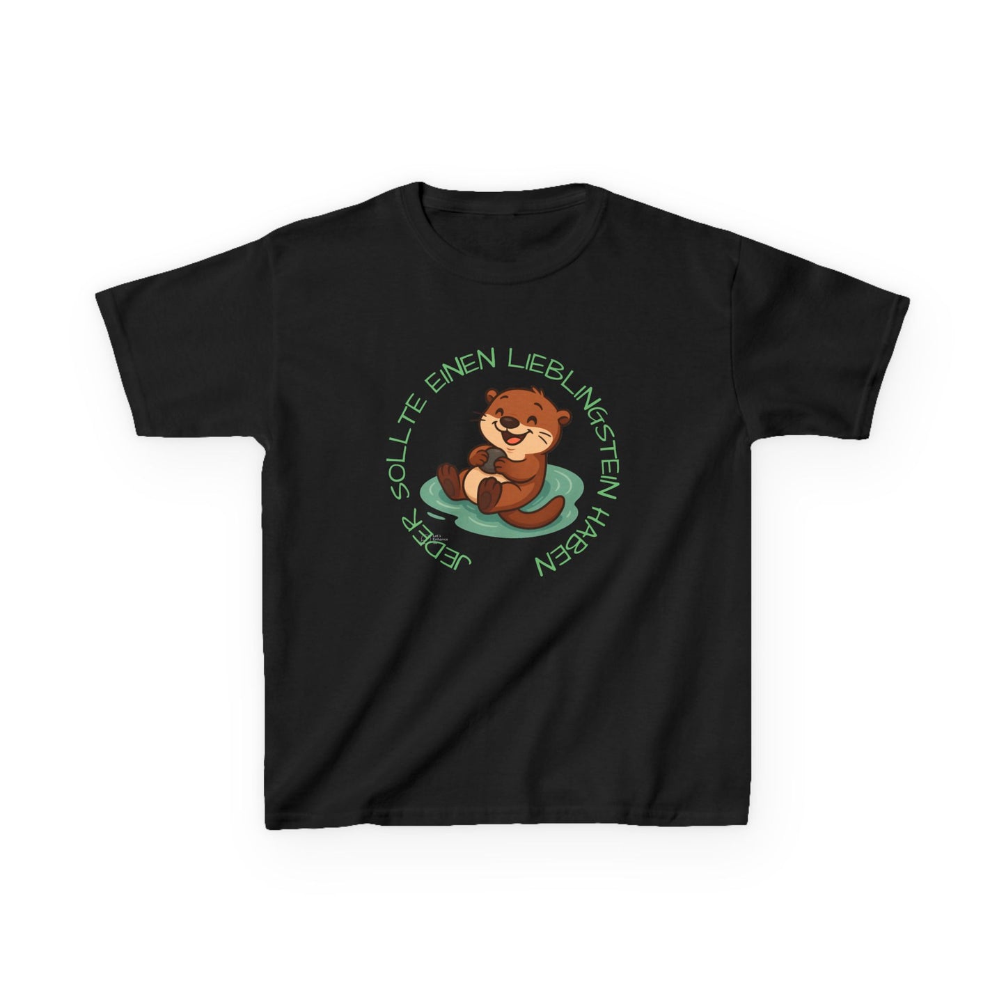 Kinder T-Shirt "Otter mit Lieblingsstein"