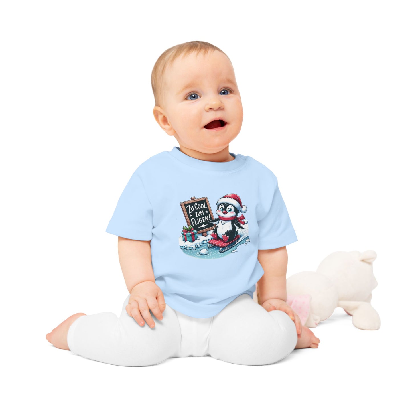 Baby und Kleinkind T-Shirt "Zu cool zum Fliegen"