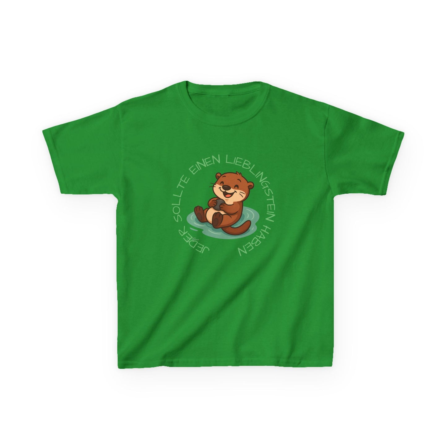 Kinder T-Shirt "Otter mit Lieblingsstein"